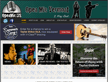 Tablet Screenshot of openmicvermont.com